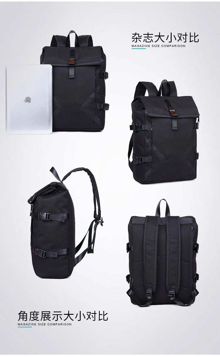 Reflective Roll-Top Backpack 15 
