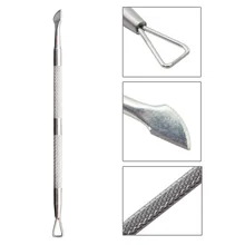 1PC Stainless Triangle Stick UV Gel Polish Remover Cuticle Pusher Manicure Nail Art Tools Remover Gel Polish Cleaner Nail UV Gel