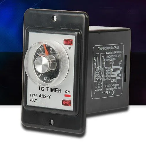 

Power on delay timer time relay 0-60 seconds panel installation AH2-Y