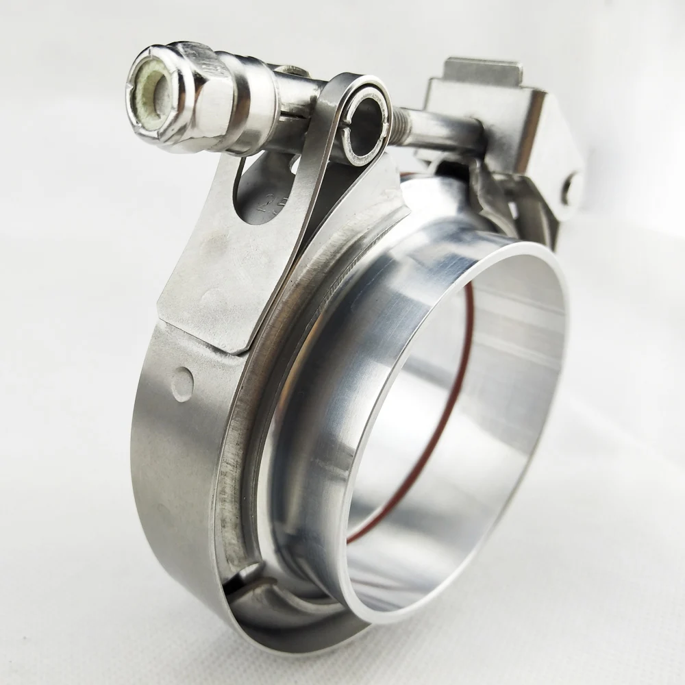 Buy 3.0 Quick release Vband clamp with aluminum Alloy flange O ring