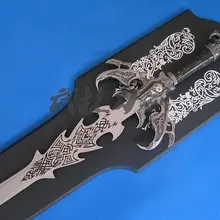 S1623 череп злой Скелет Когти демон меч черная краска атласная отделка лезвие 44,3"