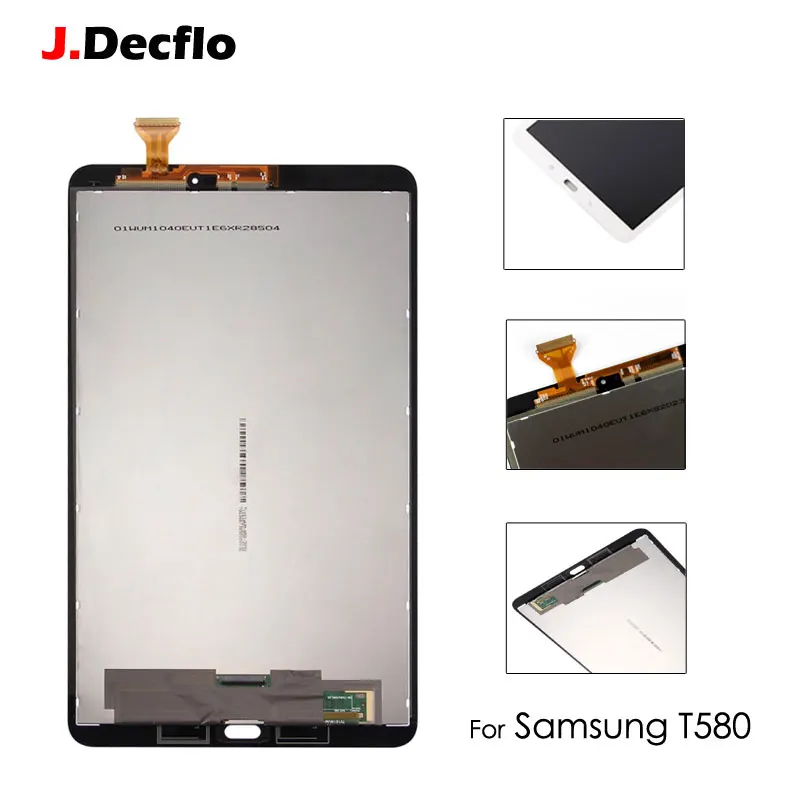 

New Original For Samsung Galaxy Tab A 10.1 T580 SM-T580 LCD Display Touch Screen Digitizer Full Assembly Replacement Black White