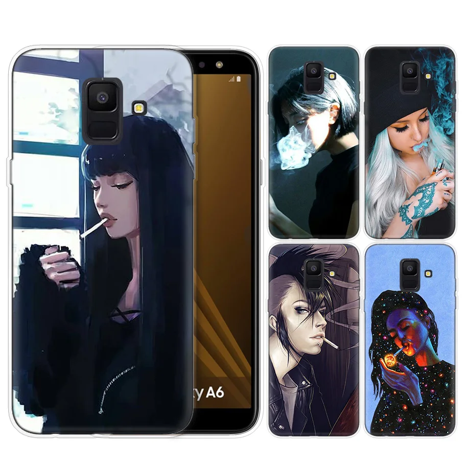 

Weed Cigarette Smoking Silicone Case Capa for Samsung Galaxy A20e A80 A70 A60 A50 A40 A30 A20 A10 A9 A7 A8 A6 Plus 2018 Note 8 9