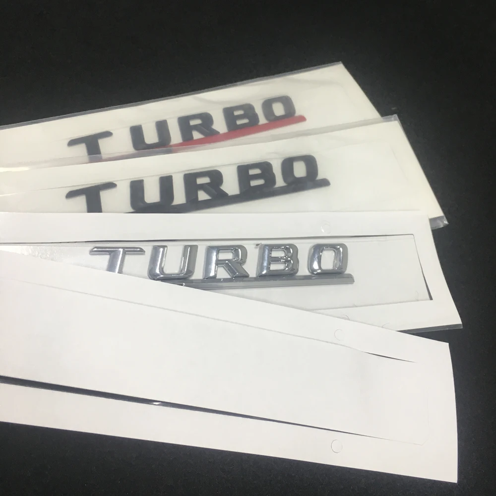 

2pcs/lot Car Emblem Fender Sticker For TURBO AMG Mercedes W212 W211 W210 W176 W204 W202 W163 CLA GLC Trunk Rear Sticker Decals