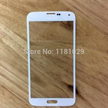 Free Shipping 20pcs/lot Front Galss Lens For Samsung Galaxy S5 i9600 LCD touch Screen Glass Digitizer Lens With LOGO