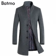 Batmo Новое поступление Зима Высокое качество шерсти плащ для мужчин, мужская зимняя куртка, мужские парки, плюс размер 1681