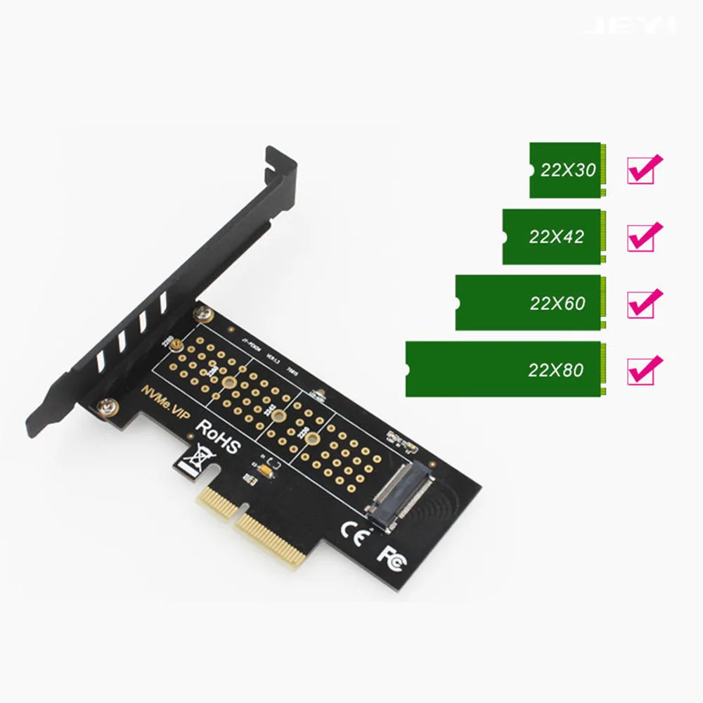 M.2 NVMe PCIE SSD для PCI Express 3 0x4 адаптер XP941 SM961 960Pro M6e поддерживает PCIe Gen3/2 NGFF 80/60/42/30 мм SSD| |