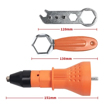 

Rivet Nut Tool Adaptor Cordless Drill Adapter rivet nut gun battery electric rivet drill riveting machine