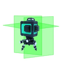 LND 12 линия зеленый лазерный уровень 3D наклейки на стену автоматически лазерный провод метания инструмент