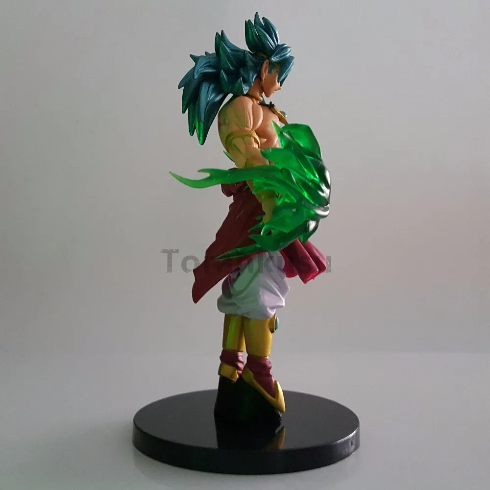 Skup Dragon Ball Z figurki zabawki Broly Green Power anime Dragon Ball Super Broly Led Lights zabawkowy model Esferas Del Dragon