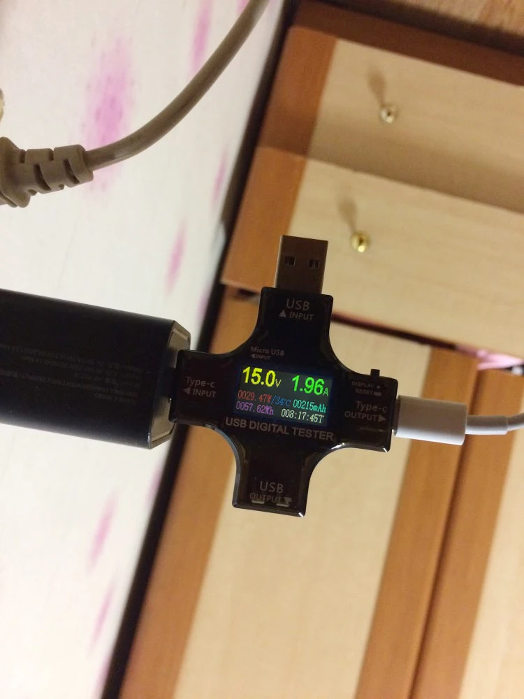 USB тестер Bluetooth Type C PD цифровой цветной TFT вольтметр измеритель напряжения тока