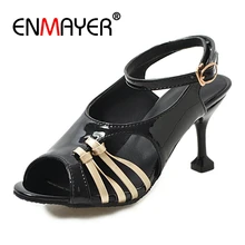 ENMAYER    Casual  Buckle Strap  Sandalias De Verano Para Mujer  High Heel Sandals  Women's Shoes  Size 34-39 ZYL2812