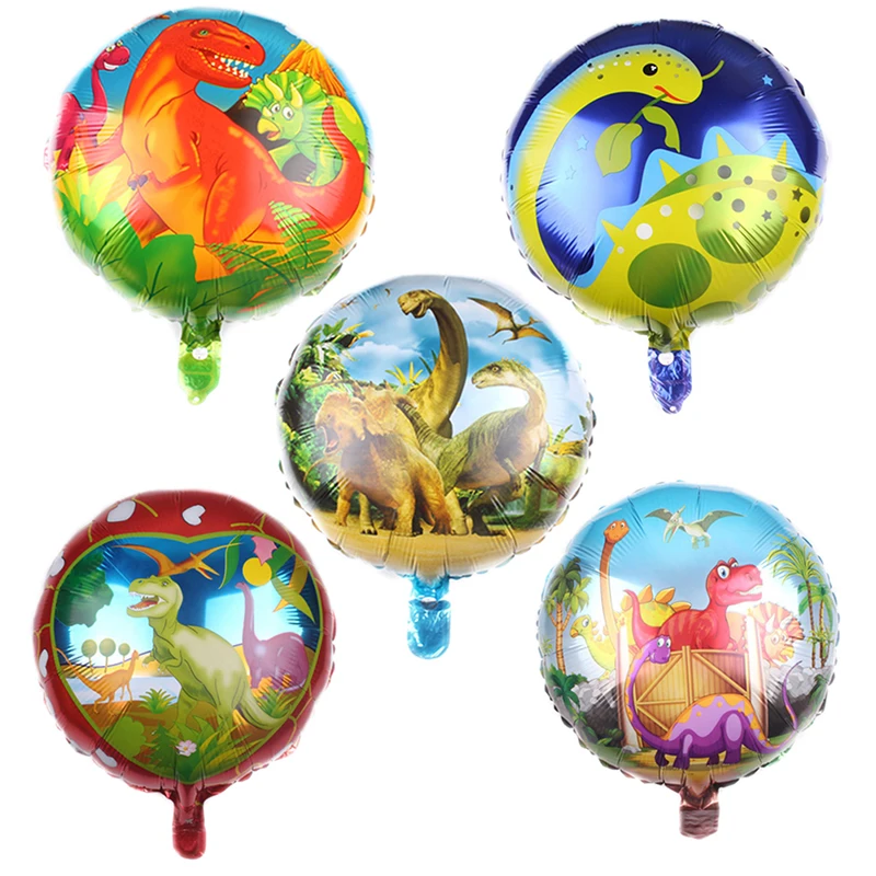 Buy 1pc 18nch round dinosaur aluminum balloon children