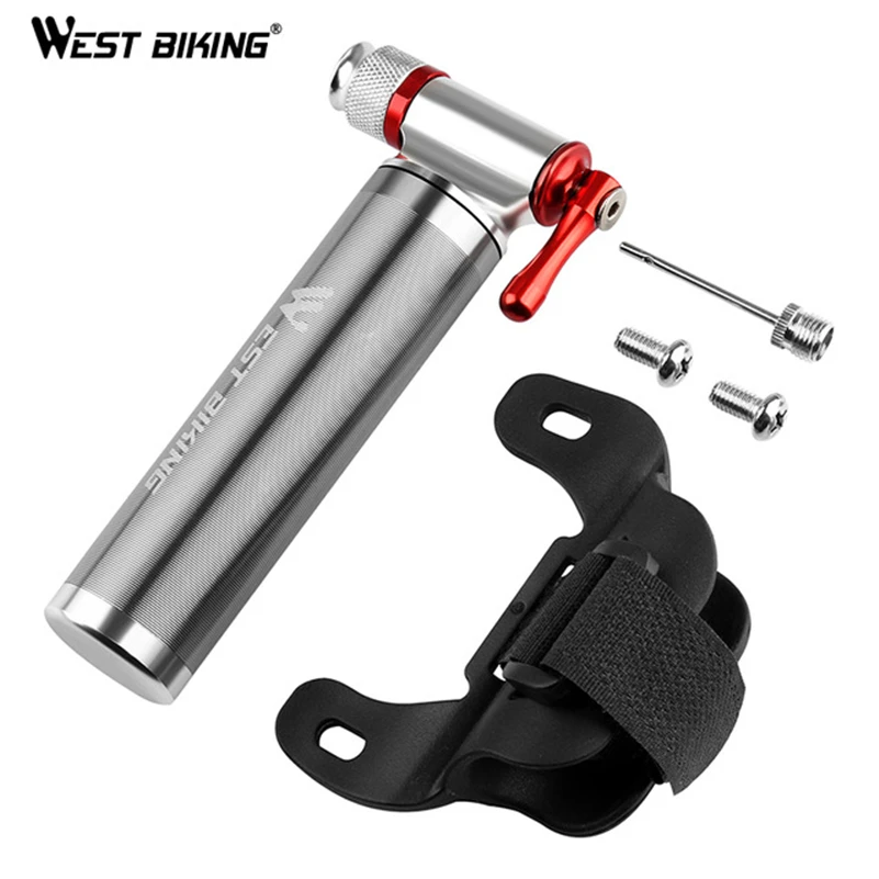 WEST BIKING Cycling Pumps Schrader Presta Mini Bike Pump Portable