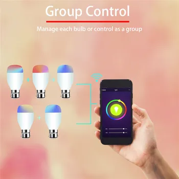 

B22 Smart LED Bulb Color Changing Bulb WiFi Dimmable Light Bulb Compatible With Alexa And Google Home Assistant Smart Home