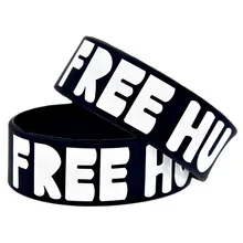 OBH 25 шт. Выгравированные Бесплатные Объятия тисненый силиконовый браслет