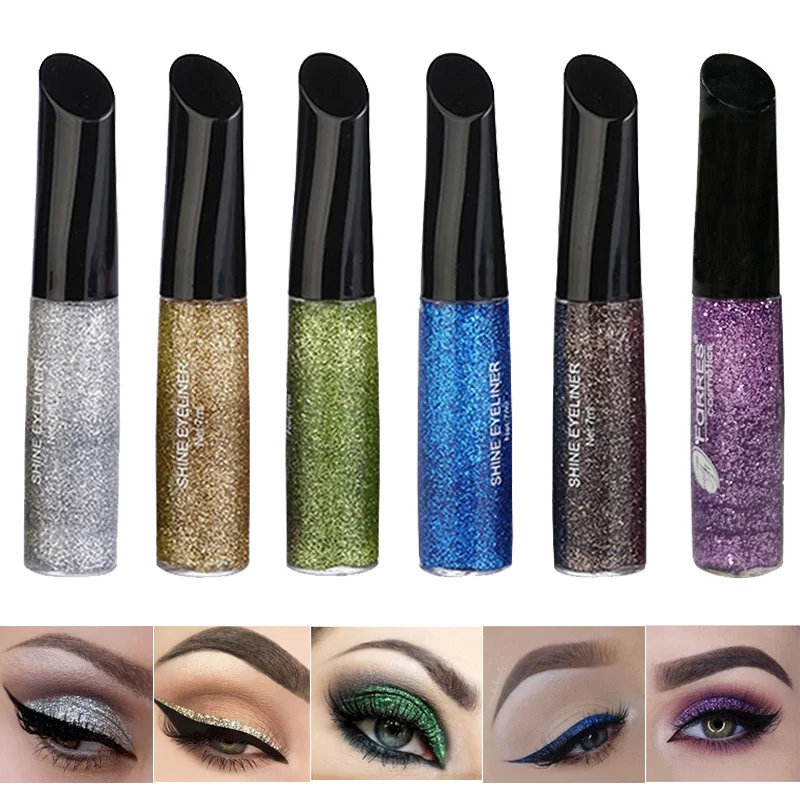 Farres Diamond Liquid Eyeliner Brighten Delineador Em Gel Makeup