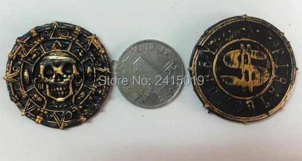 Freeship 100x plastic pirate treasure antitque AZTEC fake coins toys props for kids Halloween party favors cosplay game toy
