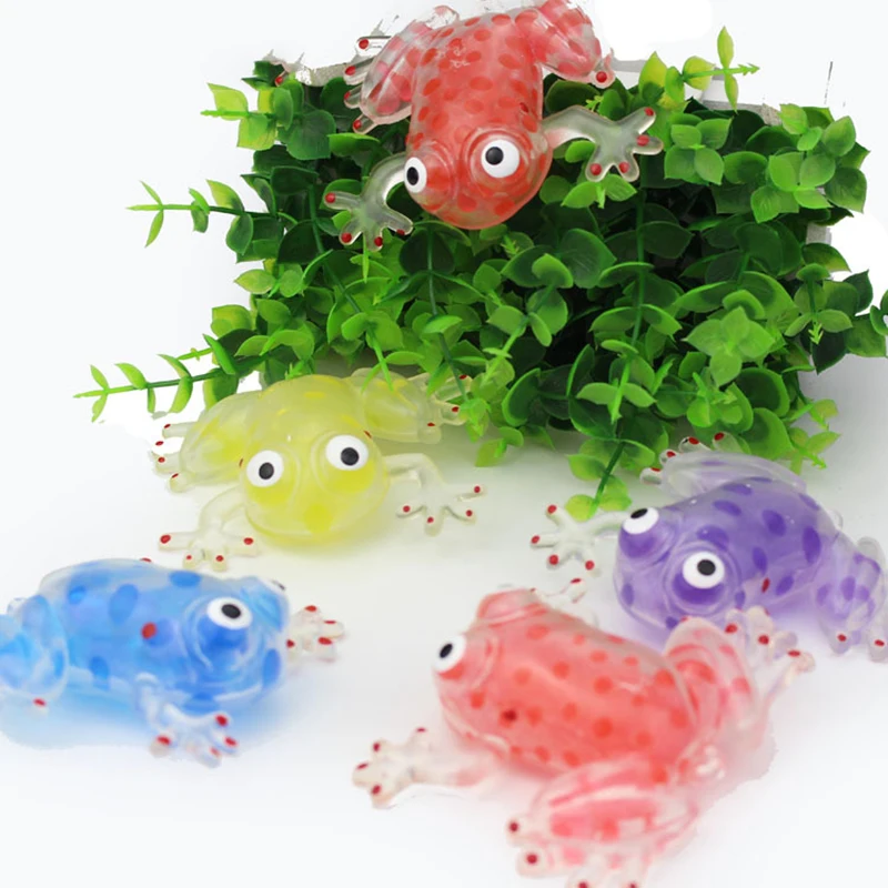 

1pc Creative Novelty Soft Frog Beads Games Adult Anti Stress Relief Quality Children Gift Kids Adult Finger Educational Toy New