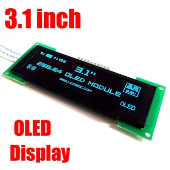 

3.1'' inch OLED LCD Screen 256X64 OLED display module SPI 3.3V blue color
