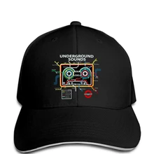 Модная городская mixtape Кассетная лента Карта метро DJ Кепка Гоа Транс Мужская кепка