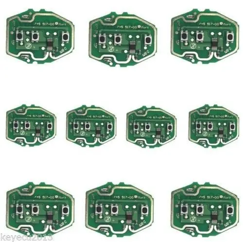 10PCS EWS Remote Control Circuit Board for BMW 3 Button 315 433MHz W O Key Shell