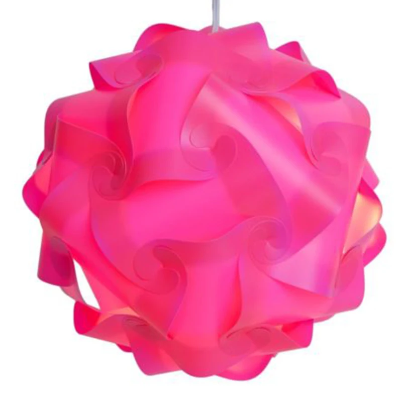 

30 Pcs DIY Puzzle Lampshade Creative Jigsaw Light SLamp Modern Lamp Cover Ceiling Chandelier Pendant Cover Lamp Covers Shades
