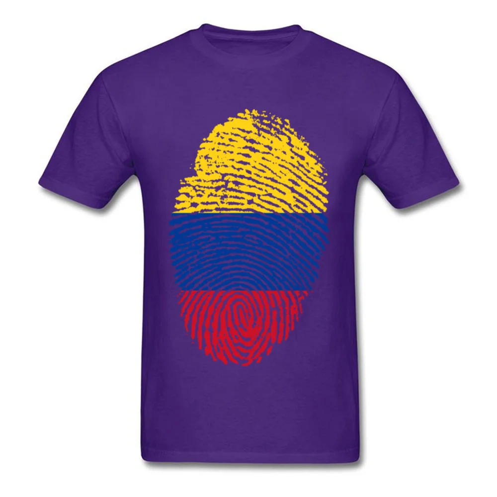 Colombia Flag Fingerprint_purple
