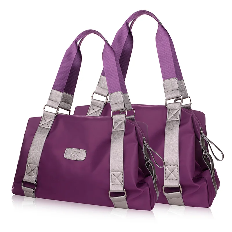 High Quality Zipper Solid Waterproof Nylon Bag Handbags Women Casual