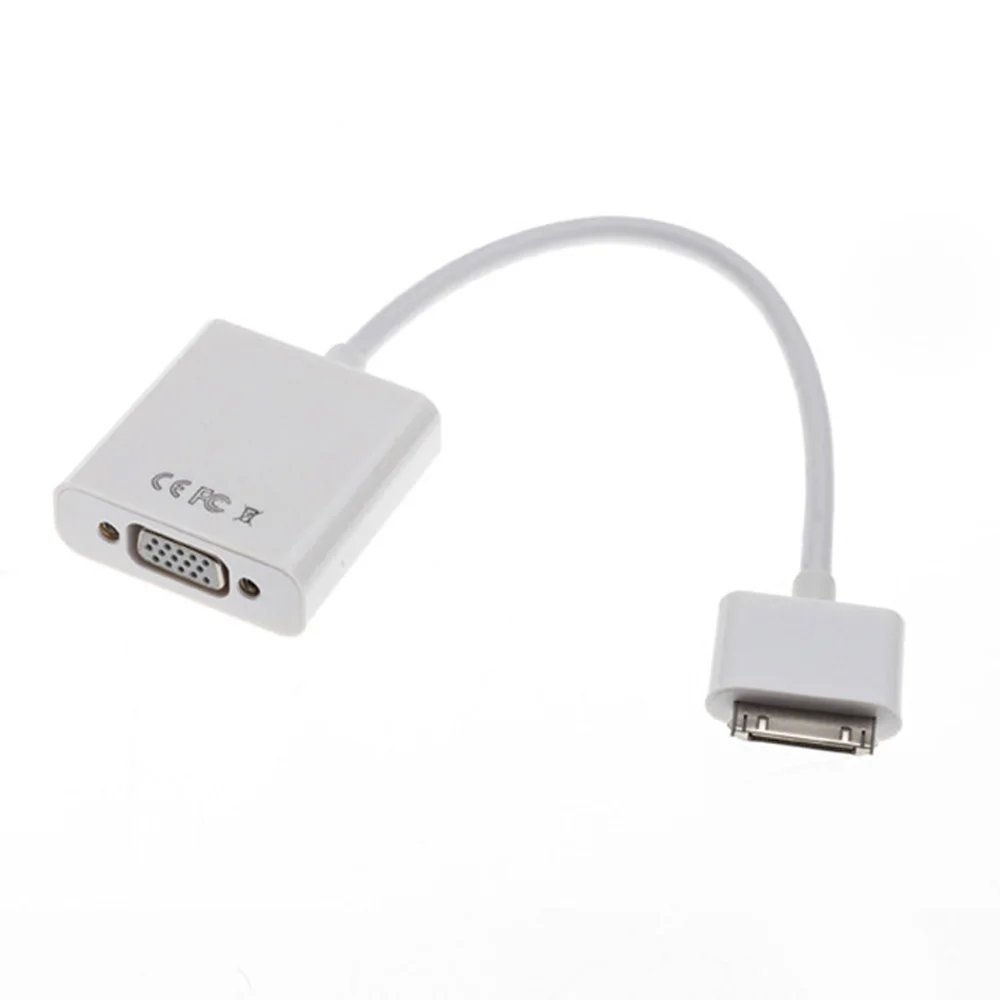 Dock Connector to VGA Adapter Connection Cable for Apple iPad 3 2 for
