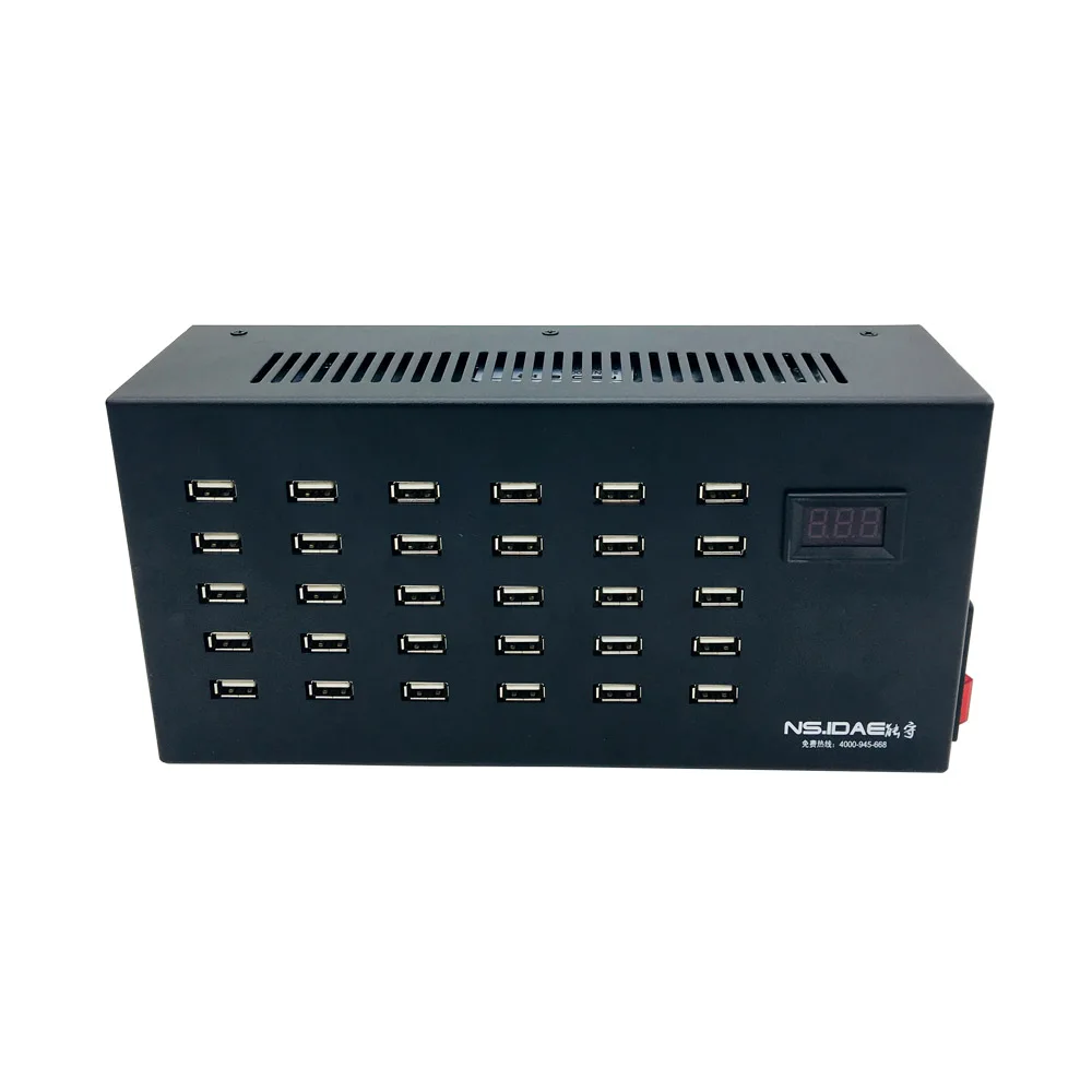 300 Вт USB зарядная док станция с 30 портами многопортовая настенная Зарядная