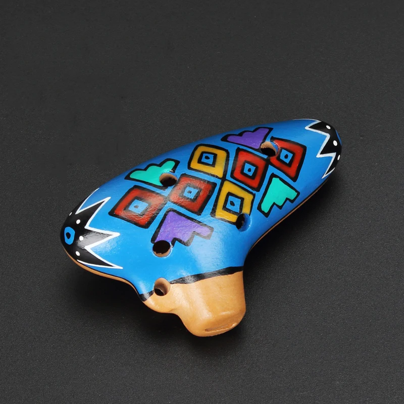 Mini Peru Ocarina Necklace Color Random Ocarina 6 Holes Ocarina Alto C