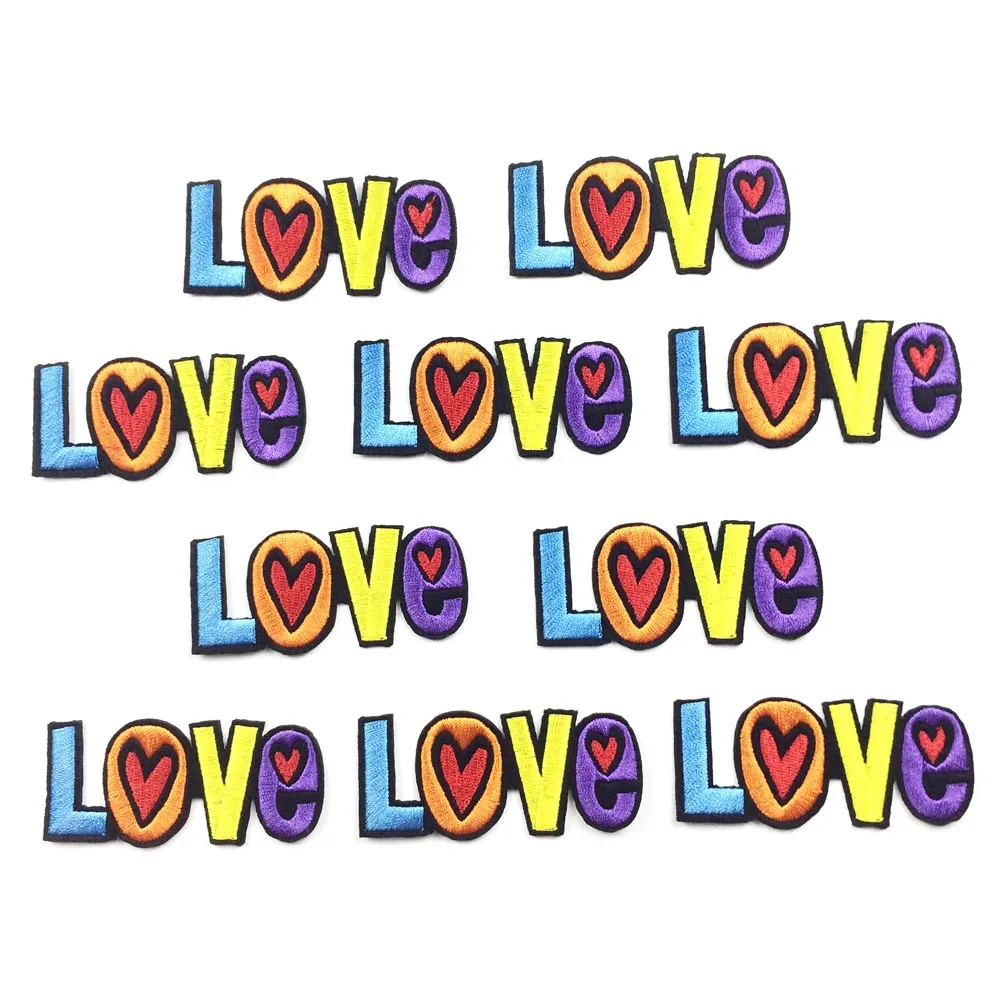 10 шт. патчи для одежды с надписью Love 3 х8 см | Дом и сад