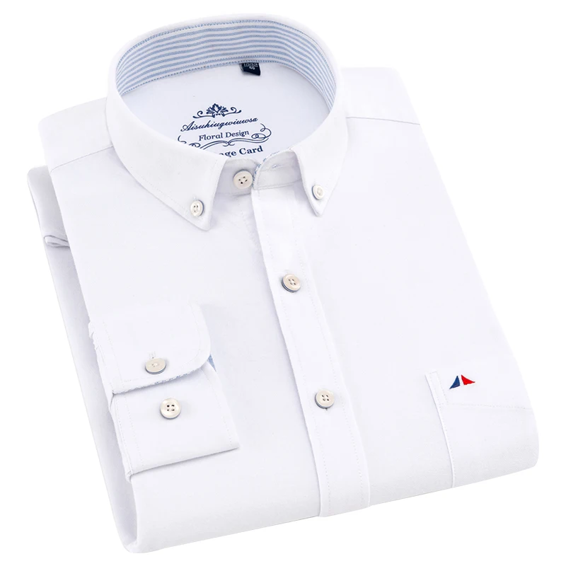 

Spring Autumn Men Shirt 100% Cotton Casual Shirt Long Sleeve Slim Fit Social Man Dress Shirt Camisa Masculina Chemise Homme