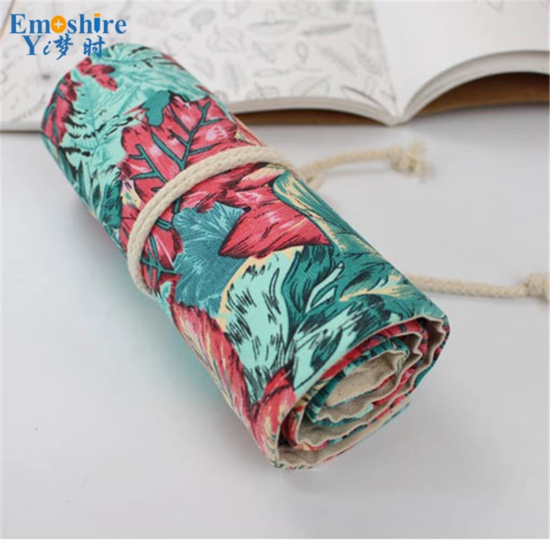 Emoshire Pencils handmade canvas cloth curtains hole pencils pencils (12)