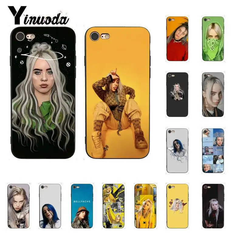 

Yinuoda Billie Eilish Hot Music Singer Star Cute Phone Case for iPhone 8 7 6 6S 6Plus X XSMAX 5 5S SE XR Cover 11 11pro 11promax