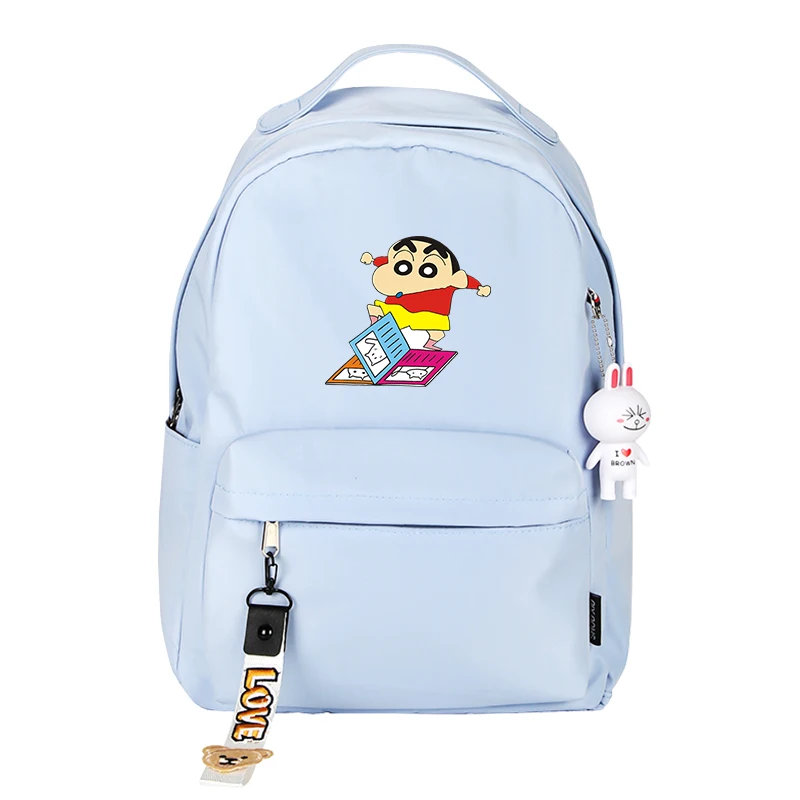 Crayon shin-chan impressão mochila kawaii crianças sacos