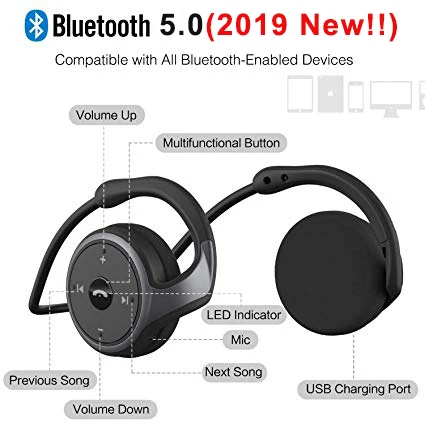 Новые Mitvaz A6(обновленная версия AX-698) Bluetooth 5,0 спортивные наушники для бега портативные беспроводные наушники