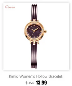 KIMIO Brand Small Dial Quartz Watches For Women Ladies Stainless Steel Hollow Thin Bracelet Watch Delicate Crystal Wristwatch