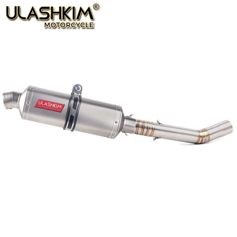 

Motorcycle Full System Exhaust Modified Single Side Middle Link Pipe Slip-On For kawasaki Z1000 Z1000J/R Ninja1000 2010-2015