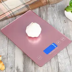 Digital Touch Кухня масштаба Многофункциональный Еда масштаба 1 г Weighable с закаленным Стекло поверхности 5 кг скидка 20%