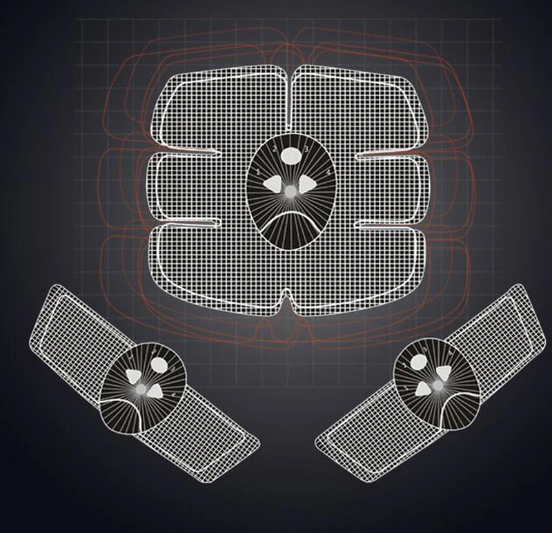 EMS, беспроводной стимулятор мышц, тренажер, шейпер, одежда, умный фитнес, тренировка живота, электрические наклейки для потери веса, одежда