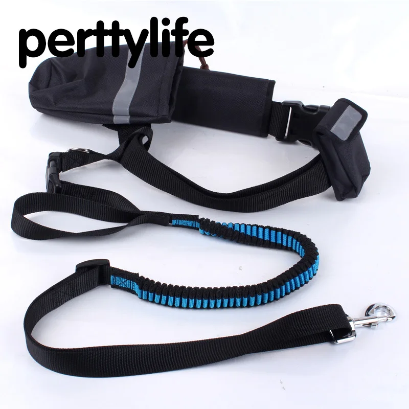 PERTTYLIFE Dog Leads Hands Free Pets Dog Leash For Running Walking