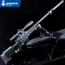 

Auto Interior Decorations Toys Game model Metal weapons Sniper Rifles Toys AWM Model Sniper Rifles Crafts Children's gifts