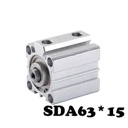 SDA63 * 15 стандартный цилиндр тонкий цилиндр 63 мм внутренний диаметр 15 Ход ПДД тонкий цилиндр