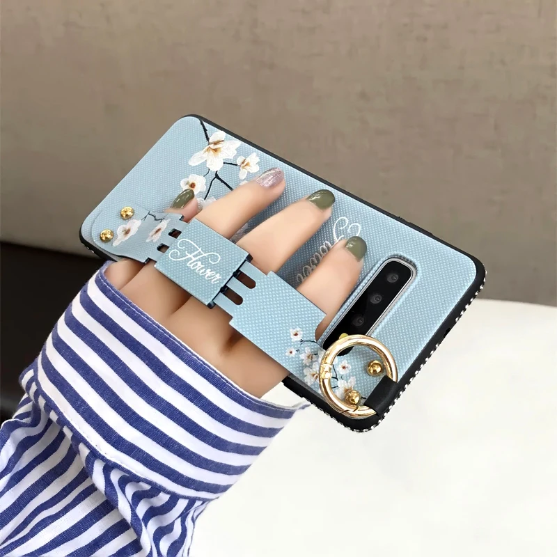 YHBBCASES для Samsung Galaxy S10 S8 S9 Plus чехол телефона в стиле ретро с цветами на запястье Note 8 9