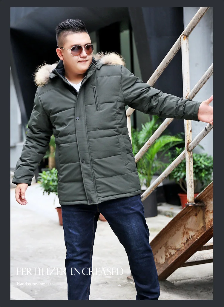 Пуховик мужской мужчин большие размеры 7XL 8XL 9XL 10XL куртка мужская зимняя пуховик теплая брендовая одежда Зимний пуховики