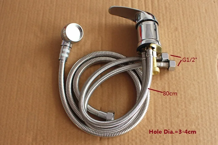 

SALON SHAMPOO BOWL BASIN FAUCET Sprayer Hose SET Chrome