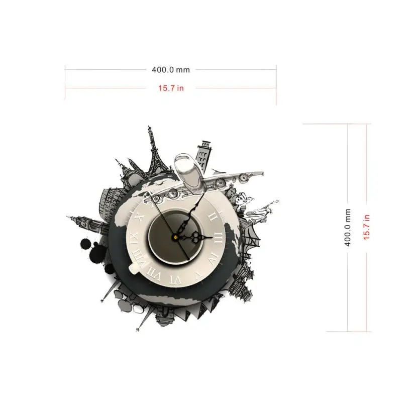 Новые DIY 3D настенные наклейки часы мир земля настенные часы наклейки 3D художественные настенные часы для дома кухни офиса гостиной украшения