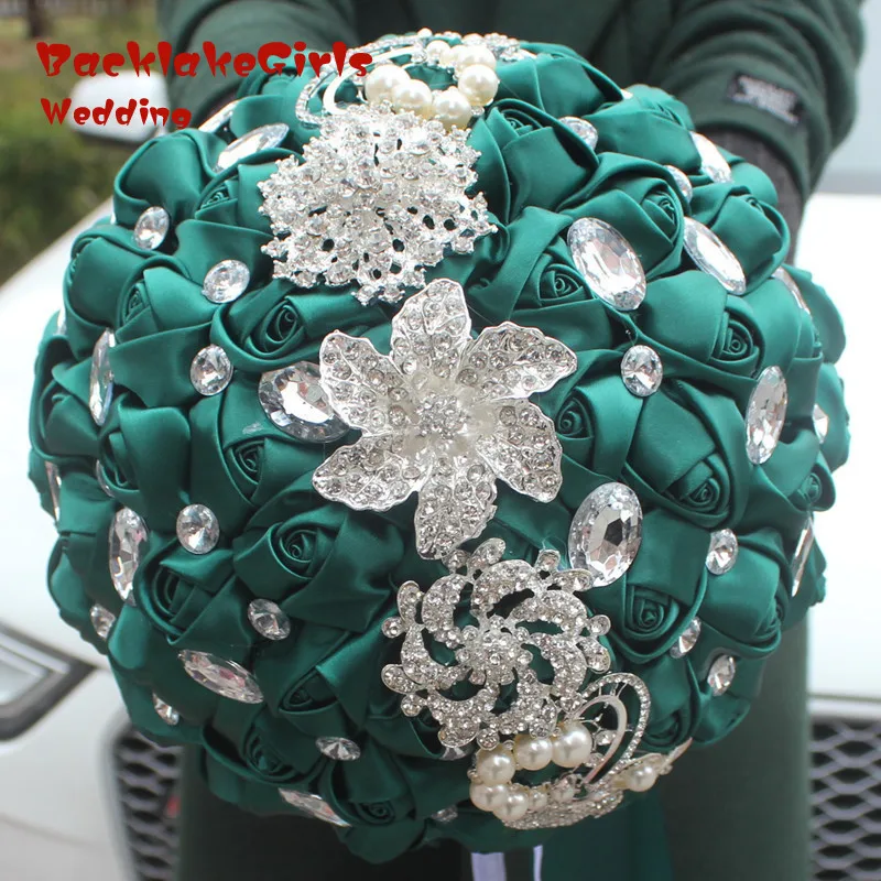 

Wedding Bouquet Hand Bridal Bouquet Arrival 2017 The Wedding Hand Bridal Bouquet On Blackish Green W228